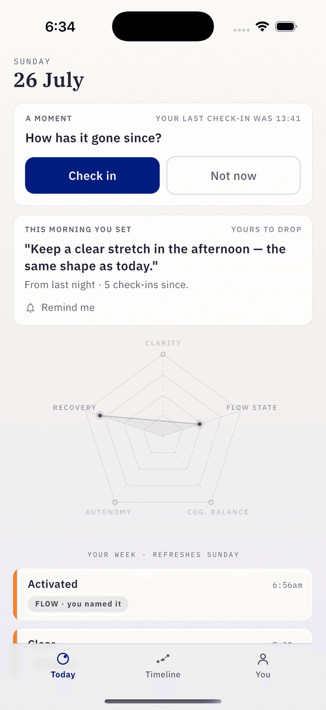 Daily check-in